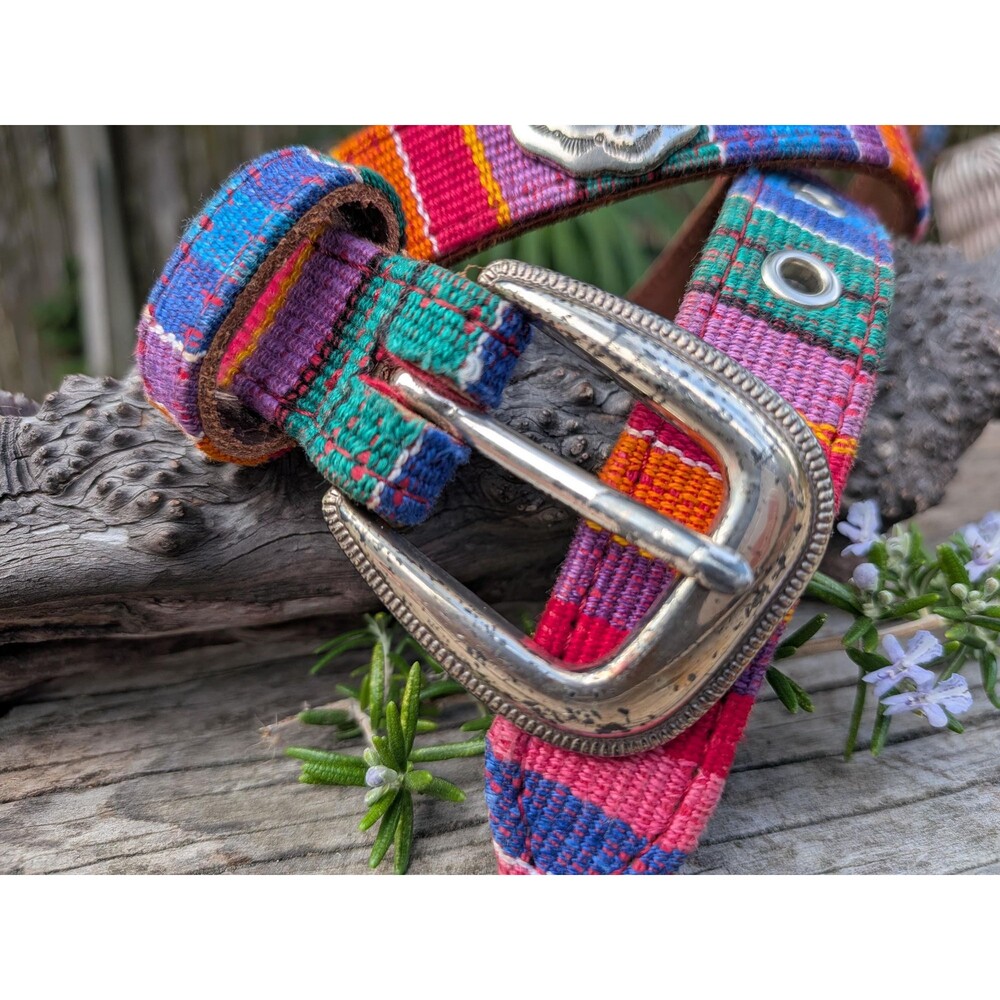 Vintage Southwestern Style Concho Belt By Fossil, Womens Size Large - Picture 3 of 11